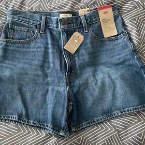 Levi's Dark Blue Denim Shorts